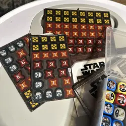 Star Wars Destiny Dice And Card Lot 140 Dice Tokens And case - Image 4