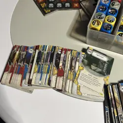 Star Wars Destiny Dice And Card Lot 140 Dice Tokens And case - Image 5