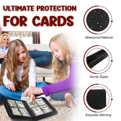 Toploader Binder, HYMENEX Top Loader Card Storage Holds 96 Cards, 4 Pocket To... - Image 2