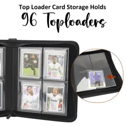 Toploader Binder, HYMENEX Top Loader Card Storage Holds 96 Cards, 4 Pocket To... - Image 5