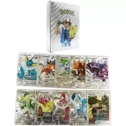 55PCS Pokemon Card Foil Silver Pack Cards TCG GX Vmax GX Card Charizard Rare - Image 1