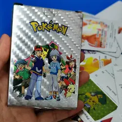 55PCS Pokemon Card Foil Silver Pack Cards TCG GX Vmax GX Card Charizard Rare - Image 5