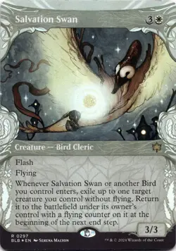 Salvation Swan FOIL SHOWCASE Bloomburrow Magic MTG NM - Image 1
