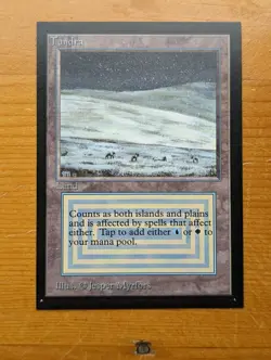 MTG Collector's Edition Rare - Tundra - slight bend, otherwise NM - see pics - Image 2
