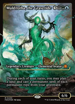 1x Muldrotha, the Gravetide - Foil - Showcase Light Play MTG Magic - Kid Icarus - Image 1