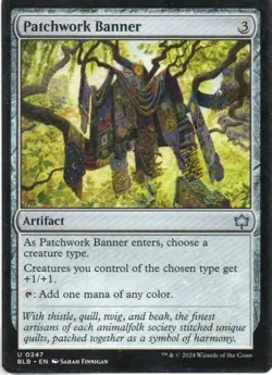 MTG: Bloomburrow: Patchwork Banner: Lightly Played Condition - Image 1