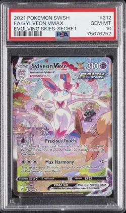 2021 POKEMON SWORD & SHIELD EVOLVING SKIES SECRET FULL ART/SYLVEON VMAX PSA 10 - Image 1