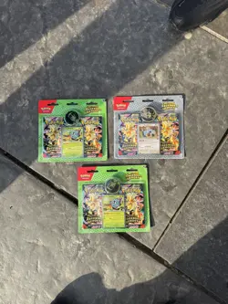 3 Pokemon TCG ME2.5 Ascended Heroes 2-Pack Blister Bundle Larry Erika Sealed - Image 1