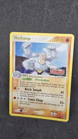 Pokemon Card Machamp 11/108 EX Power Keepers Set Stamped Reverse Holo Rare LP - Image 1
