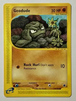 Geodude 110/165 (NM) Common Expedition Base Set 2002 WOtC Pokemon Card - Image 1