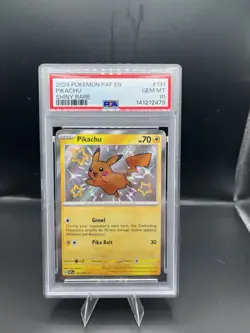 2024 POKEMON PAF EN-PALDEAN FATES SHINY RARE #131 PIKACHU PSA 10 - Image 1