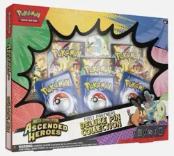 Pokemon Ascended Heroes First Partners Deluxe Pin Collection Box New & Sealed! - Image 1
