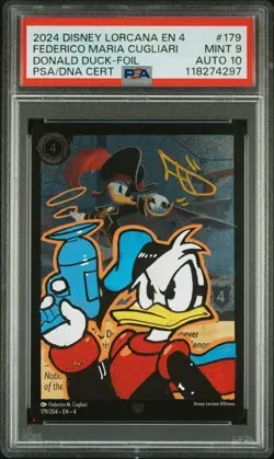 Lorcana Disney - Donald Duck - Artist Signed Sketch - PSA - Image 1