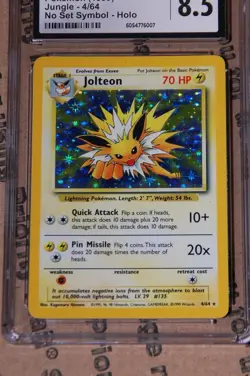 Jolteon Holo Pokemon Error *No Set Symbol* CGC Graded Card - 1999 - Image 2