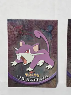 Rattata #19 Topps Blue Logo Lot Of 2 Cards Pokemon - Image 2