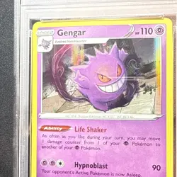 Pokemon Gengar TCG Sword & Shield Base Set Holo Card 085/202 PSA 9 Mint - Image 3