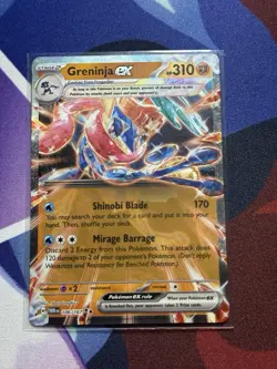 Twilight Masquerade Pokemon Card, Greninja EX 106/167 Ultra Rare - Image 1