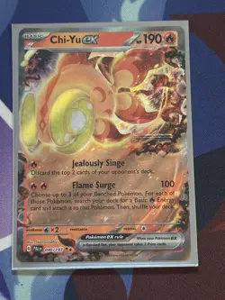 Chi-Yu ex 040/193 Paldea Evolved Double Rare Holo Pokemon TCG Card - Image 1