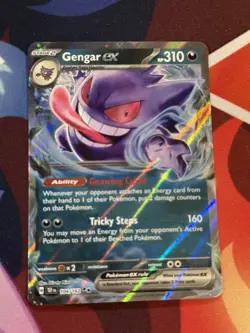 Pokemon TCG Gengar EX Temporal Forces Ultra Rare Card 104/162 - Image 1