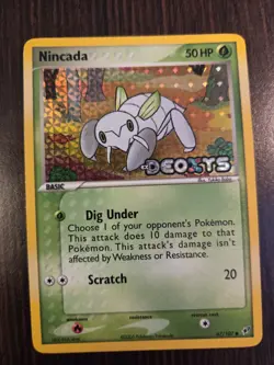 Nincada 67/107 EX Deoxys Pokemon 2005 Reverse Holo Stamped Rare Card - NM - Image 1