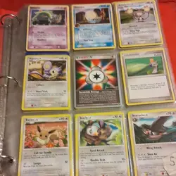 Pokemon TCG Card Lot of 9, Basic, Stage 1, Trainer, Drowzee, Eevee, Omanyte - Image 1