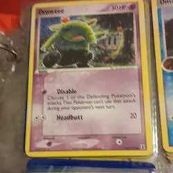 Pokemon TCG Card Lot of 9, Basic, Stage 1, Trainer, Drowzee, Eevee, Omanyte - Image 2