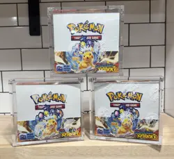 Pokemon Magnetic Booster Box Acrylic Case! Pokemon Card Protective Display! - Image 1