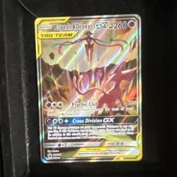 Pokemon Espeon & Deoxys GX TAG TEAM Promo Holo SM240 Card 260 HP - Image 1