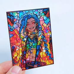 Riftbound: Spiritforged TCG - Jinx Colorful Laser Card protection case Origins - Image 2