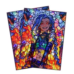 Riftbound: Spiritforged TCG - Jinx Colorful Laser Card protection case Origins - Image 3