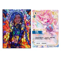 Riftbound: Spiritforged TCG - Jinx Colorful Laser Card protection case Origins - Image 4