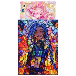 Riftbound: Spiritforged TCG - Jinx Colorful Laser Card protection case Origins - Image 5