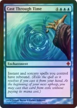 MTG Cast Through Time - Foil MTG Rise of the Eldrazi Magic LP/NM - Image 1