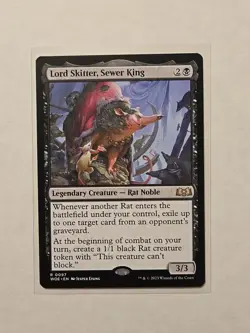 Lord Skitter, Sewer King - Wilds of Eldraine - LP - Rare - Legendary Creature - Image 1