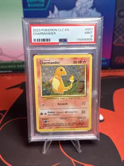 Charmander 001/034 Trading Card Game Classic Holo PSA9 - Image 1