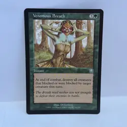 Venomous Breath Mercadian Masques #281 Magic The Gathering 1999 MTG - Image 1