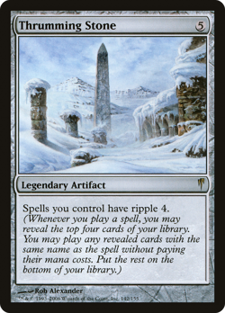 Thrumming Stone #142 (Damaged) Coldsnap CSP Magic MTG - Image 1