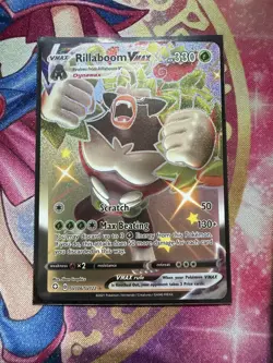 Rillaboom VMAX SV106/SV122 Shining Fates Shiny Vault Full Art Holo Pokemon NM - Image 1