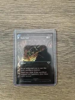 MTG Nasty End The Lord of The Rings: Tales of Middle-Earth Foil Common Card 0416 - Image 2