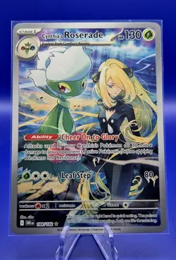 Pokemon TCG Cynthia's Roserade Destined rivals Illustration Rare 184/182 - Image 1