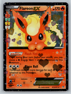 Flareon EX Pokemon TCG Generations Radiant Collection Ultra Rare RC6/RC32 - Image 1