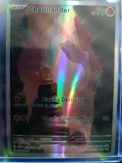 Pokemon TCG Charmander Scarlet & Violet-151 168/165 Holo Illustration Rare - Image 3