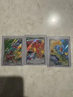 Pokemon First Partner Illustration Collection MEP #37, #38, #39 Stamped 30th - Image 1
