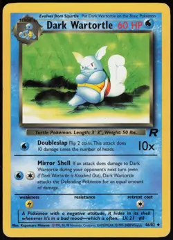 Dark Wartortle 46/82 Uncommon Team Rocket Pokemon - Image 1