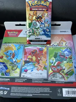 Pokemon First Partner Illustration Collection MEP Bulbasaur Charmander Squirtle - Image 1