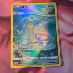 Pokemon Lapras Crown Zenith Galarian Gallery GG05/GG70 Ultra Rare Holo 130HP - Image 1