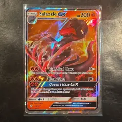 Pokemon Salazzle GX 25/147 Sm-Burning Shadows Ultra Rare Full Art Holo 200 HP - Image 1