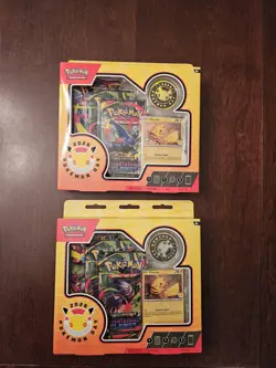 Two 2026 Pokemon Day Collection - 30th Anniversary Pikachu Promo Pack Lot - 2x - Image 1