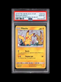 2019 Pokemon Sun & Moon Black Star Promo Pikachu #SM162 Holo PSA 10 GEM MINT - Image 1