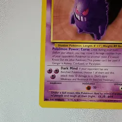 Gengar 20/62 - Fossil Unlimited 1999 Non Holo Rare Pokemon TCG - Image 5